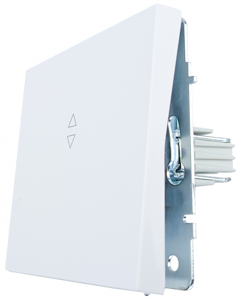 Механізм вимикача прохідний одноклавішний HausMark Juna без підсвітки білий