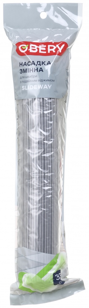 Змінна насадка до швабри OBERY Slideway з повійним віджимом 33 см