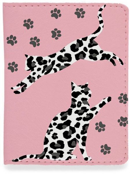 Обкладинка для документів Леопардові коти 