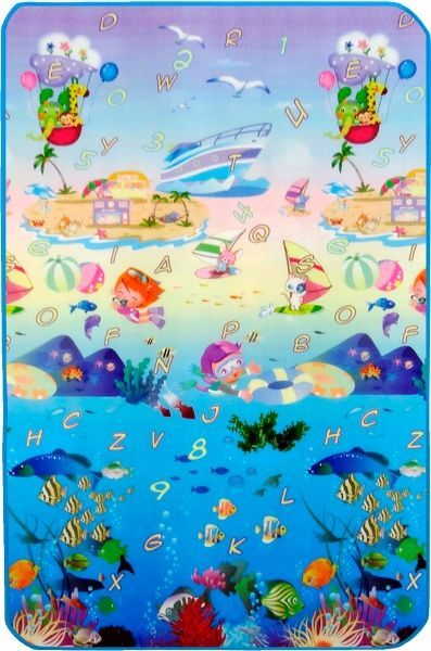 Развивающий коврик Limpopo «Сафари-пикник и подводный мир» 120х180 см