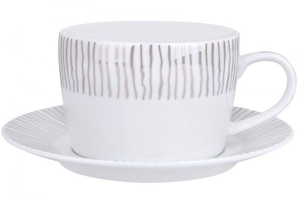 Чашка для чая с блюдцем Platinum Tracy 360 мл 101006297 DPL