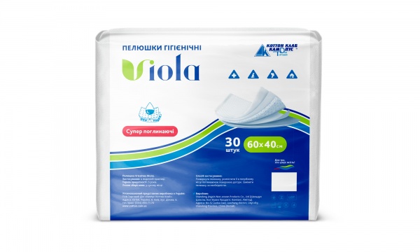 Набор пеленок Viola гигиенические 40х60 см белый 