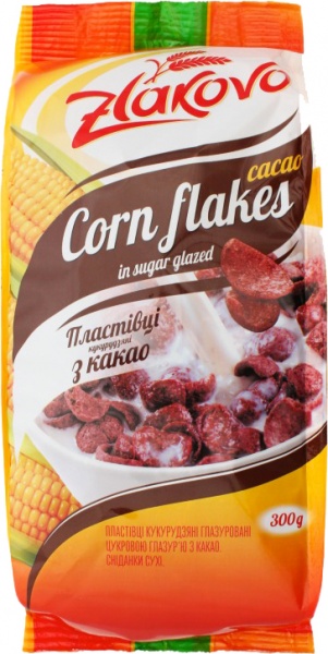 Пластівці Золоте зерно екструзійні з какао 300г п/ет (4820017297868) 