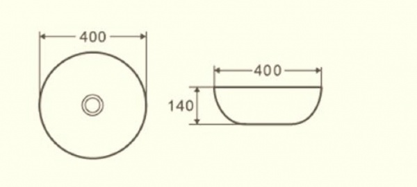 Умывальник-чаша Mixxen Flora на столешню 40х40х14 см MXLT0623