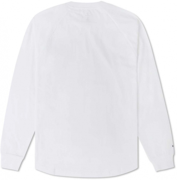Футболка Converse CHAIN STITCH LS RAGLAN TEE 10024585-102 р.M белый