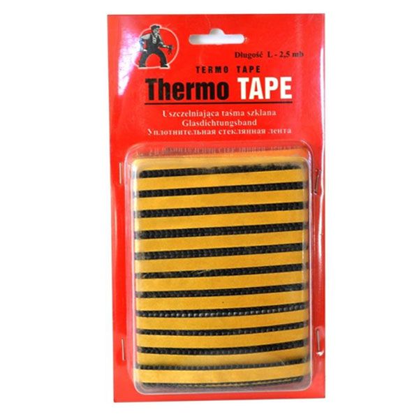 Шнур керамический огнеупорный самоклеющийся 2.5мx10ммx3мм