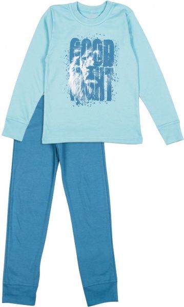 Пижама для мальчиков Фламинго р.128 бирюзовый с ментоловым 249-212 