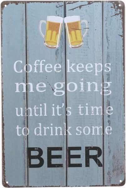 Табличка декоративная Beer 30x20 см 