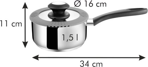 Ковш с крышкой SmartCOVER 1,5 л 727941 Tescoma