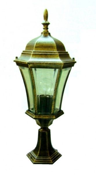 Стовпчик Інтерклас Реал II 8025S4 E27 60 Вт античне золото 