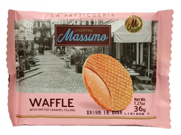 Вафли Maestro Massimo Caramel Waffle Salted 24/36г 