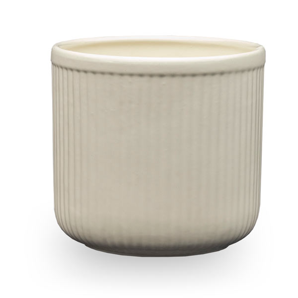 Кашпо керамическое Santino Leon круглый 4 л бежевый (O-46-17-J-10-00) 