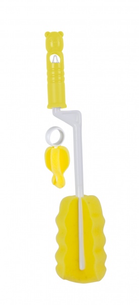 Набор ершиков Baby Team для мытья бутылочек и сосок поролоновые