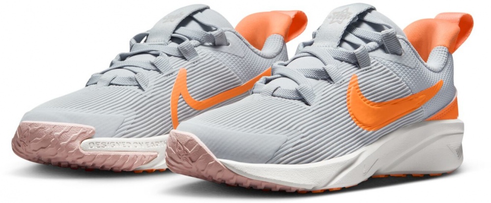Кроссовки для девочек Nike STAR RUNNER 4 DX7614-008 р.33 серые