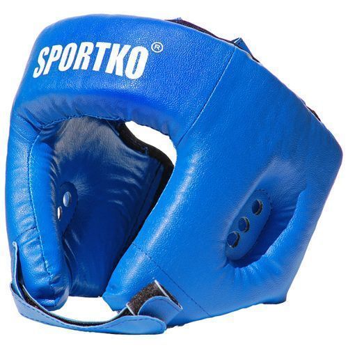 Шлем боксерский SPORTKO 5001-Blue 