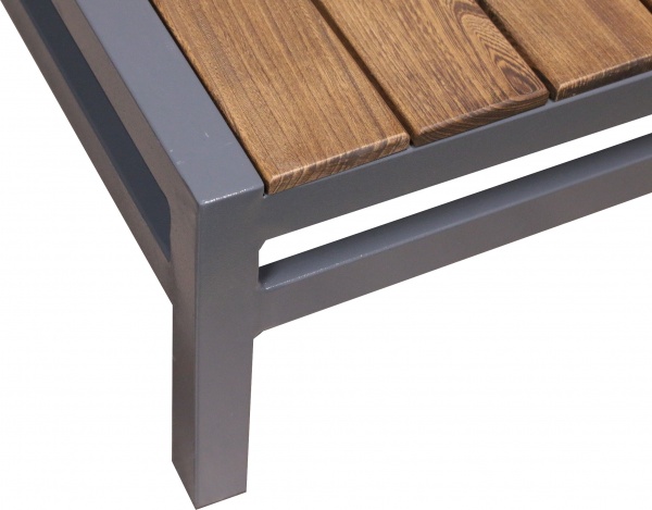 Комплект металевих меблів Mix Line Сантарен кутовий з подушками сірий 