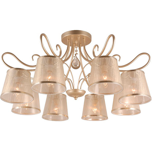 Люстра потолочная Victoria Lighting PL8 8x40 Вт E14 бежевый Fabrizia 