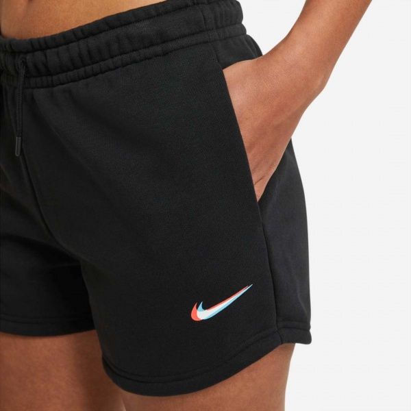 Шорты Nike W NSW ESSNTL SHORT PRNT DJ4129-010 р. XL черный