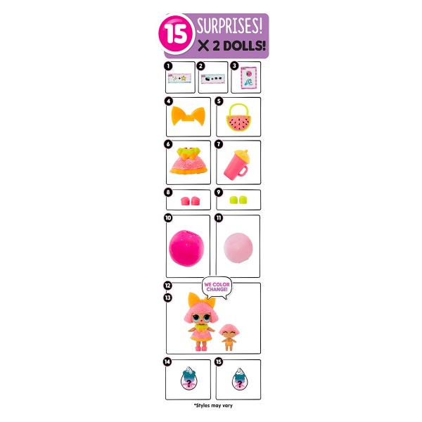 Ляльковий набір L.O.L. SURPRISE! серії Color change Me&My 2в1_Крихітка та сестричка 580614