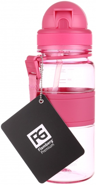 Пляшка для води Childhood new 350 мл рожева Flamberg Premium