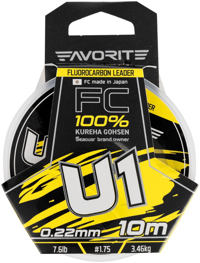Флюорокарбон Favorite 10 м 0,22 мм 3,46 кг U1 FC