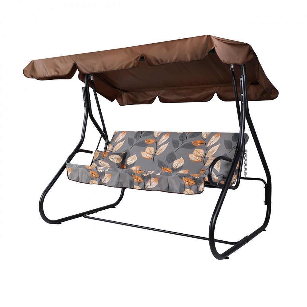 Гойдалка Vitan Бакарді 1710х2110х1470 мм Листя на сірому