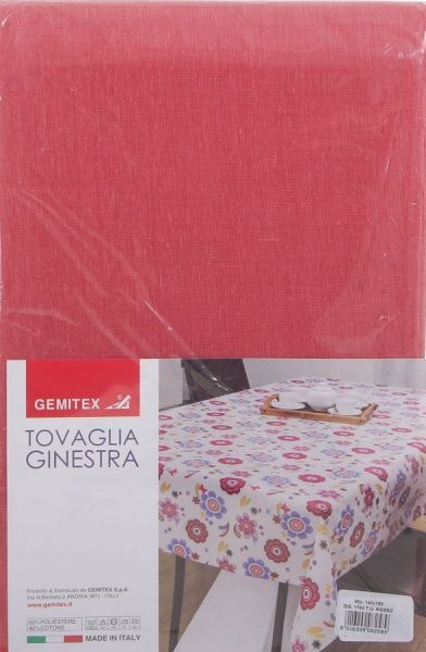 Скатерть Ginestra 140x180 см красный Gemitex 