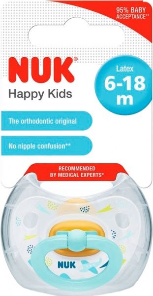 Пустышка Nuk успокаивающее HAPPY DAYS р 2 (10734011)