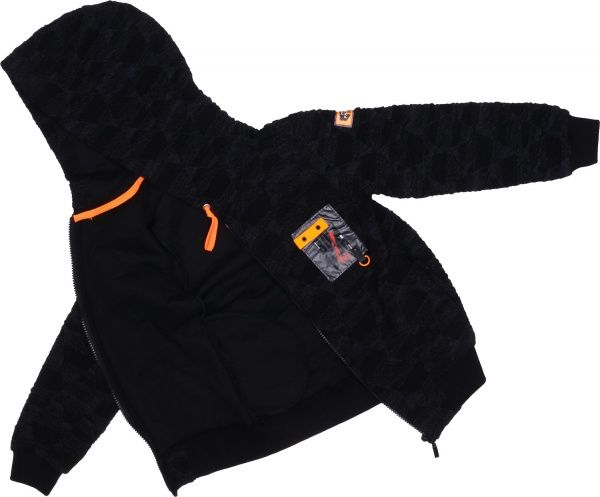 Свитшот ALG для мальчика р.140 черный с оранжевым 321400 