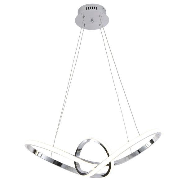 Люстра світлодіодна Victoria Lighting 120 Вт хром Nodus/SP90 chrome 
