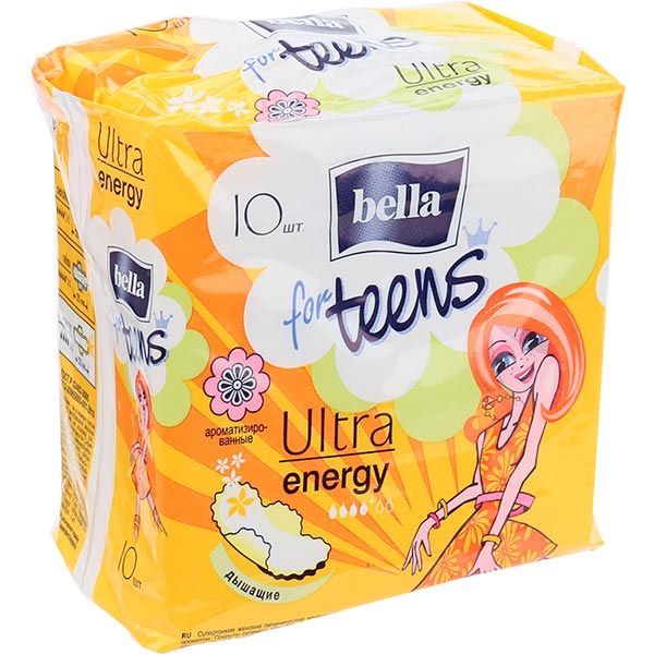 Прокладки гигиенические Bella for Teens Ultra Energy mini 10 шт.