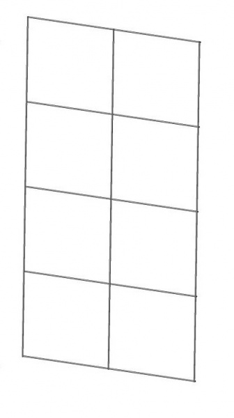 Сітка металева універсальна 1000х600 мм зелена 