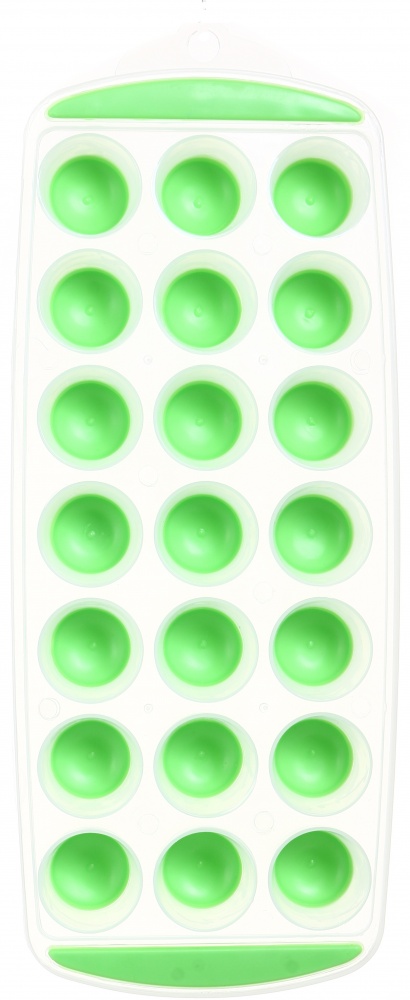 Форма для льда UP! (Underprice) 25х12х2,5 см с силиконовой вставкой зеленая