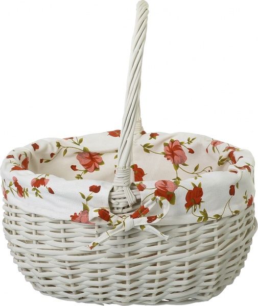 Кошик плетений з текстилем 37х31х19/41 см EBE18-8-1 