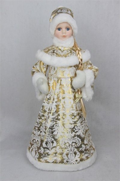 Декоративная фигура Снегурочка в кремовом AT22-72211 56 см 