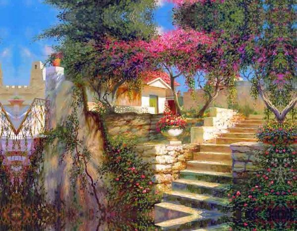 Репродукция RC-South yard 60x80 см RozenfeldArt 