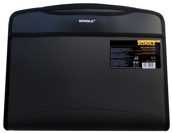 Портфель для CD А4 черный 5080 SCHOLZ