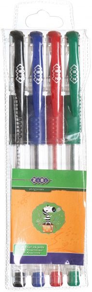 Набор ручек гелевых ZiBi 4 шт. ZB.2202-99 