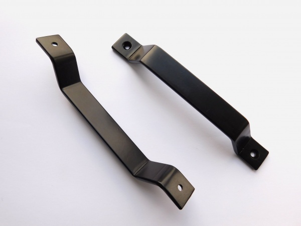 Меблева ручка скоба Loft RAL 9005 128 мм чорний