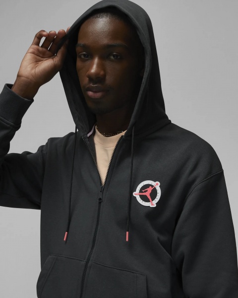 Джемпер Nike M J FLT MVP FLC FZ DX9708-045 р. M чорний