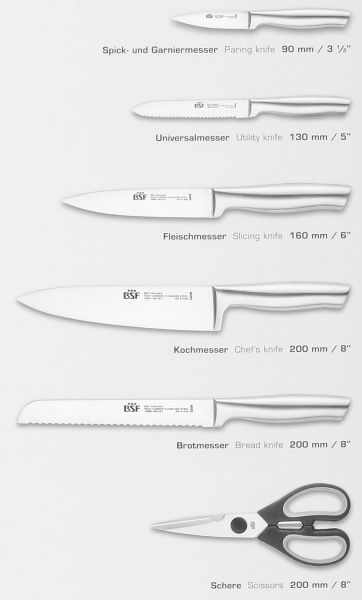 Набор ножей в колоде Chicago 7 предметов 19991-000-0 BSF