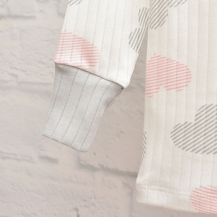 Піжама для дівчаток Blanka Серця р.122 сірий 110729