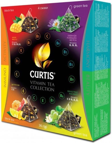 Набор чая ассорти Curtis Vitamin Tea Collection 20 шт. 1,8 г 
