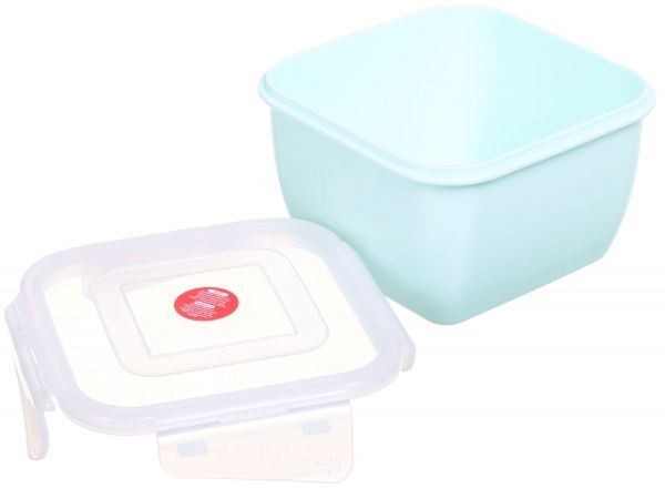 Контейнер Фиеста 900 мл квадратный салатовый Алеана