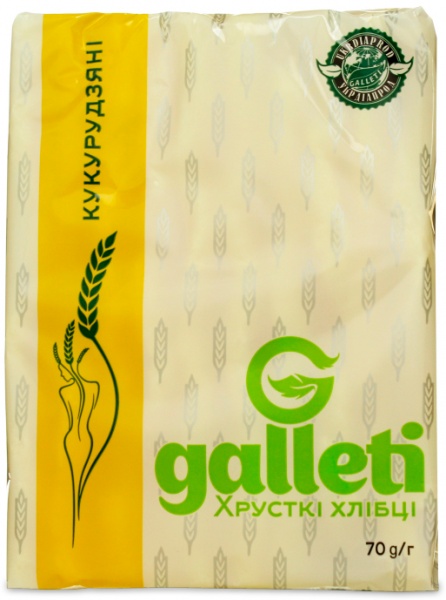 Хлібці Galleti кукурудзяні 70 г