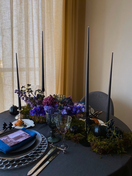 Набір свічок black 45 см 4 шт.