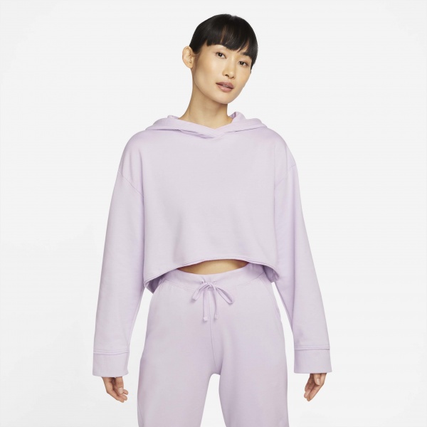 Джемпер Nike W NY LUXE FLC HOODIE DM6981-530 р. S бузковий