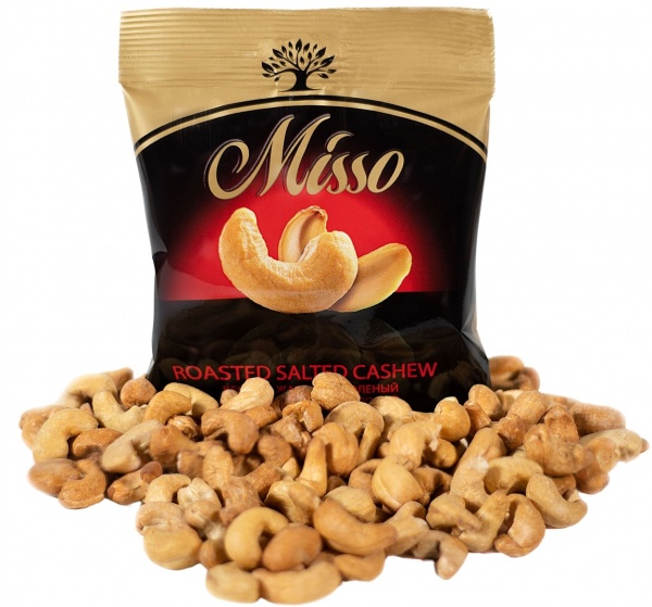Кешью Misso ядра жареные с морской солью 75 г