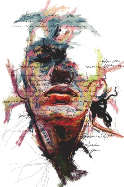 Картина на полотні Colourful Words (без рамки) 55x80 см ТЕРРАВОЛ 