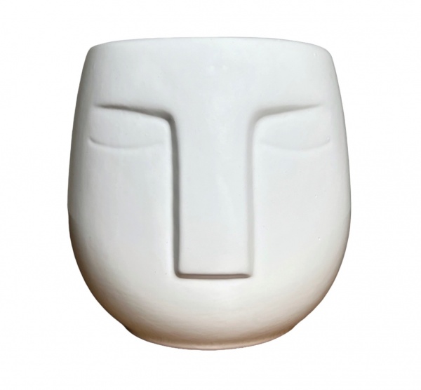 Ваза керамическая Nana ceramics Спящий 12 см белый глянец 